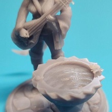 Tiefling yılan fısıldayan ozan kadın minyatür oyun dnd seo sla oyuncak Aksesuarlar 3d print model - Mito3D