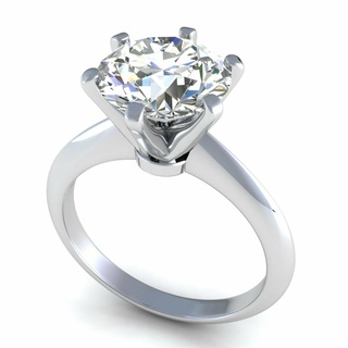 Tiffany Diamant Ring r17 Schmuck Produkte Gold Silber 3dmodel 3dprinting Nashorn zbrush 3d print model - Mito3D