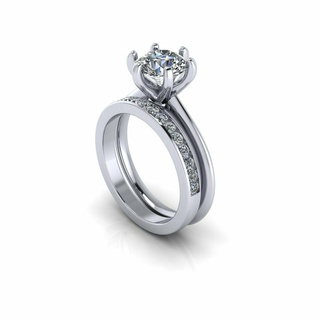 tiffany engagement bague v5 bracelet solitaire bijoux diamant moine Budha or argent mariage goujat imprimable 3d pendentif boucle d'oreille bébé 3d print model - Mito3D