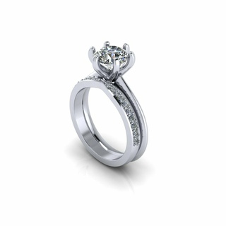 tiffany compromiso anillo v7 pulsera solitario joyería joya diamante monje Budha oro plata Boda canalla imprimible 3d colgante pendiente arete brazalete bebé 3d print model - Mito3D