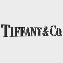tiffany logotipo jóias a marca roupas store o personagem emblema estilo modelos símbolo luxo os acessórios relógio empresa logotipos marcas comerciais de alta vários texto 3d print model - Mito3D