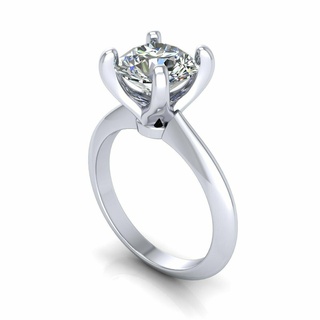 Tiffany Solitär Hochzeit Ring r11 Gold Schmuck Luxus Engagement druckbar Diamant Ringe Silber Mode leuchtenden Platin Budha cnc 3d print model - Mito3D
