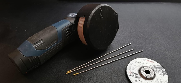 tig wig welding electrode dustless grinder gws 12v-76 bosch schweissen 3d print model - Mito3D