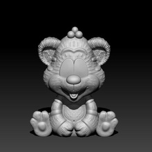 tigre arte animali candela decorazione moda 3d giocattolo 3d print model - Mito3D