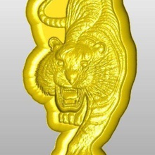 tiger art 3d print model - Mito3D