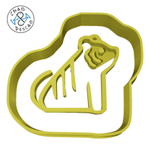 tiger - animals cookie cutter fondant polymer clay gadget seahorse horse rabbit cat hedgehog monkey sheep bird dog mouse snake cow 3d print model - Mito3D