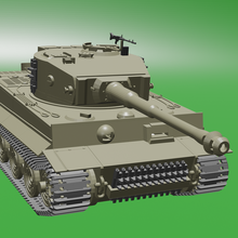 Tigre 1 rc juego tanque arduino flysky ww2 blindado radio controlar escala modelo 3d print model - Mito3D