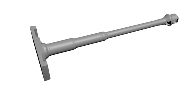 Tigre barril pistola cáscara 1 72 3d print model - Mito3D