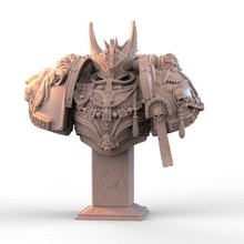 tiger bin bronson 40k warhammer malleus bust lioneljhonson 3d print model - Mito3D