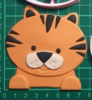 tigre visage coupeur biscuit coupeurs tartes biscuits Coupe 3D print model - Mito3D
