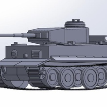 tigre tanque alemão vários modelism a segunda guerra mundial panzerkampfwagen vi 3d print model - Mito3D
