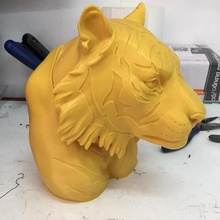 cabeça de tigre 3 a arte miniaturas imprimir bonito natureza animais cão dragão jogo fantasia brinquedo 3d print model - Mito3D