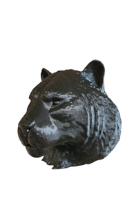 tigre cabeça parede montagem animal escultura arte 3d print model - Mito3D