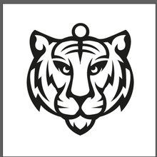 tigre llavero gadget anillo de claves animal tiger natural india 3d print model - Mito3D