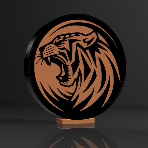 tigre lampe 3D print model - Mito3D