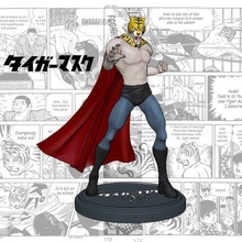 Tigre máscara anime manga 3d impresión stl 3d print model - Mito3D