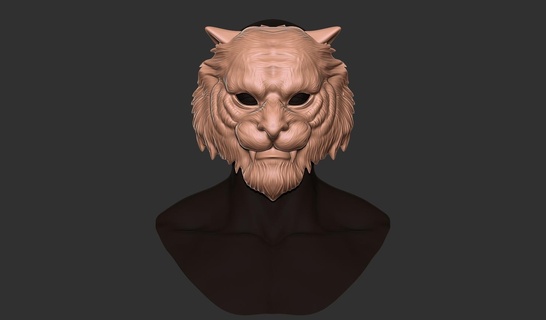 tiger mask animal cosplay 3d print model - Mito3D