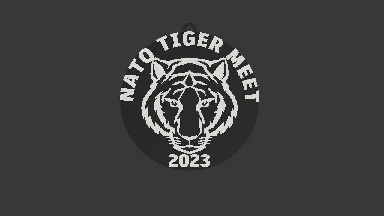 tigre incontrare 2023 portachiavi nato gioiadelcolle Italia militare aeronautica 3D print model - Mito3D
