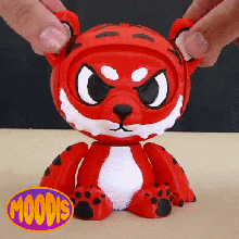tigre mode Jeu animal flexi mignonne jouer 3d print model - Mito3D