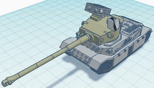 tigre tempesta sabbia mondo carri armati 1 100 panzer wot 3d print model - Mito3D