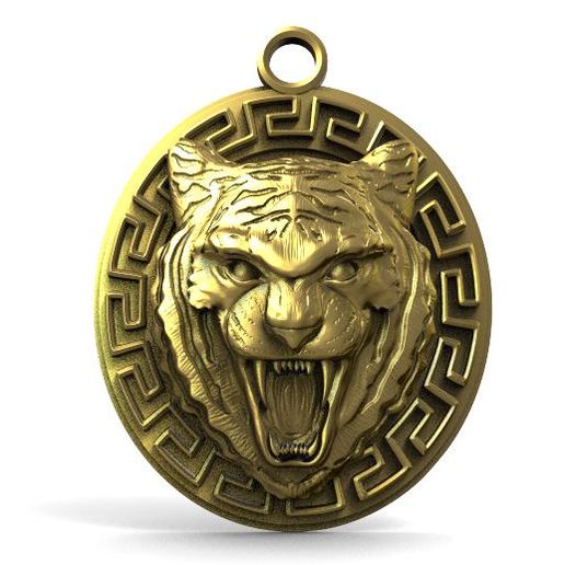 kaplan kolye takı kedi aslan hayvan mücevher 3D print model - Mito3D