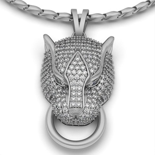 tiger pendant silver gold jewelry printable 3d model trend fashion design zbrush 3d print model - Mito3D