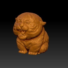 tiger pendant & ornament jewelry tiger year 3d print model - Mito3D