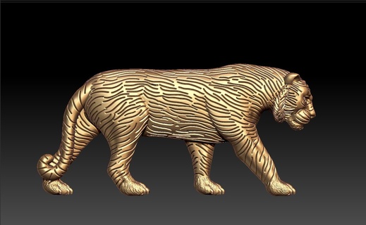 Tigre pendiente wild tiger animales animal locket pendent stl 3d print model - Mito3D