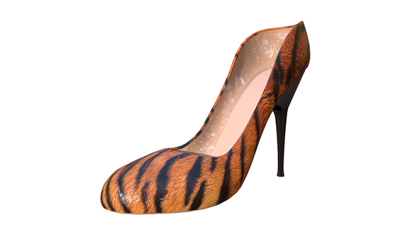 tigre Stampa alto tacco ragazze moda girls footwear women scarpe stile progettista calzature tacchi fascino stiletto eleganza fashion style 3d print model - Mito3D