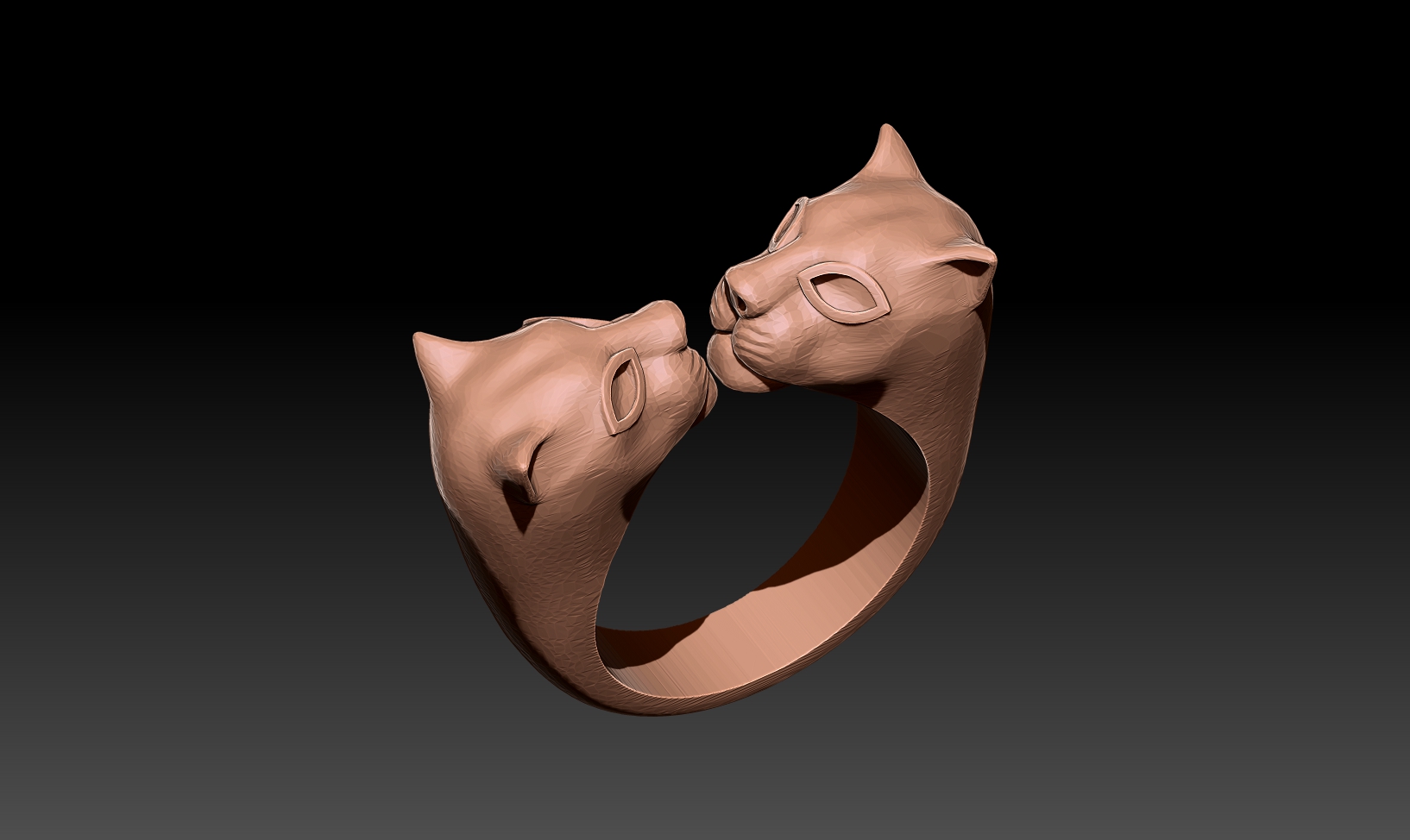 tiger ring Jewelry 3D print model - Mito3D