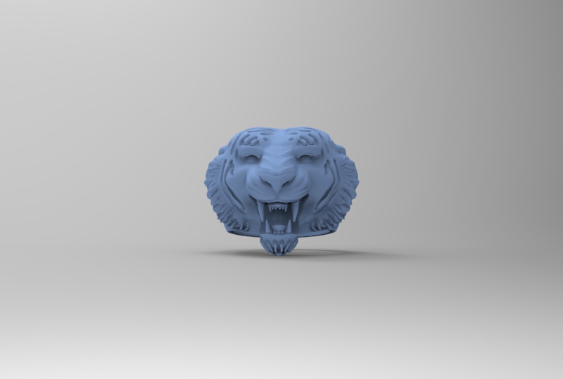 tiger ring jewelry tigger amazing 3D print model - Mito3D