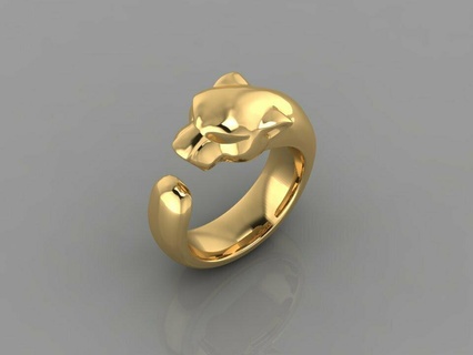 kaplan yüzük r1 bilezik Solitaire takı elmas keşiş Buda altın gümüş nişan düğün cad yazdırılabilir 3d kolye küpe bileklik bebek 3d print model - Mito3D