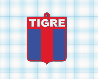 tiger shield keychain Various soccer club 3d print model - Mito3D
