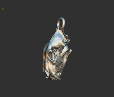 tiger skull pendant 3d print model - Mito3D