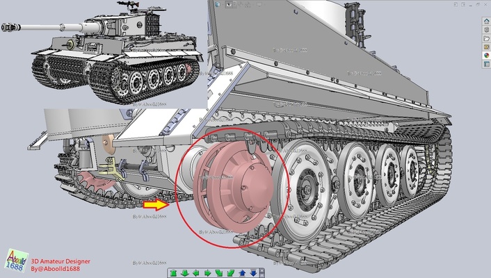 kaplan tank avare tekerlek stl 1 35 ww2 3d 3d print model - Mito3D