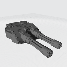 tigre torre espaço lutador gatling 40k 28mm tampo mesa tanque 3d print model - Mito3D