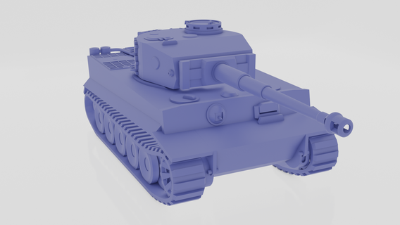 tigerh1 Panzer ww2 Tiger Deutschland 3d print model - Mito3D