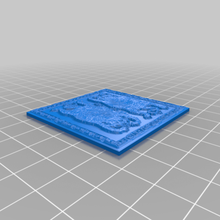 tigers floor tile decoration 2x2 dnd tiles openforge openforge2 openlock rpg tabletop gaming toy 3d print model - Mito3D
