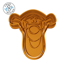 Tigre Winnie pooh biscoito cortador fundente polímero argila gadget pastelaria cozimento aniversário 3d print model - Mito3D