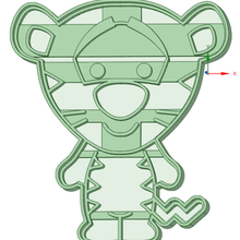 tigger baby cookie cutter tool winnie pooh 3d print model - Mito3D