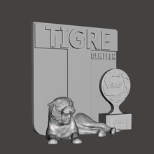 tigre superliga campeón diorama 3d print model - Mito3D