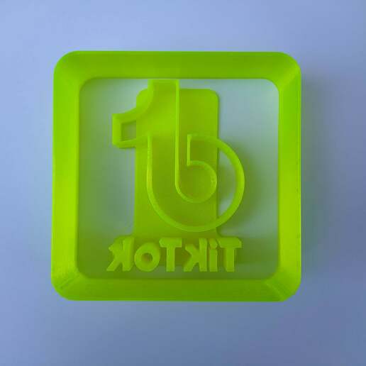 tik tok cookie cutter fun 3D print model - Mito3D