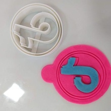tik tok cutter kitchen cookie fondant pasta americana play dough 3d print model - Mito3D
