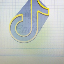 tik tok logo vari tiktok 3d print model - Mito3D