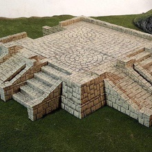 tikal tapınak alanı oyun oyuncak aksesuarları wargaming wargame arazi dağılım Minyatürler bina aztec 3d print model - Mito3D