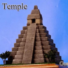 tikal-Tempel in guatemala Architektur Gebäude-Strukturen 3d print model - Mito3D