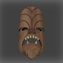 Tiki Maske Kunst Krieg Sterne Darth Vader Chewie Mandalorianer 3d print model - Mito3D