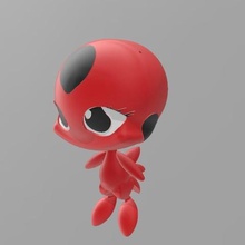 tiki miracoli gioco gatto nero lady bug coccinella kwami 3d print model - Mito3D