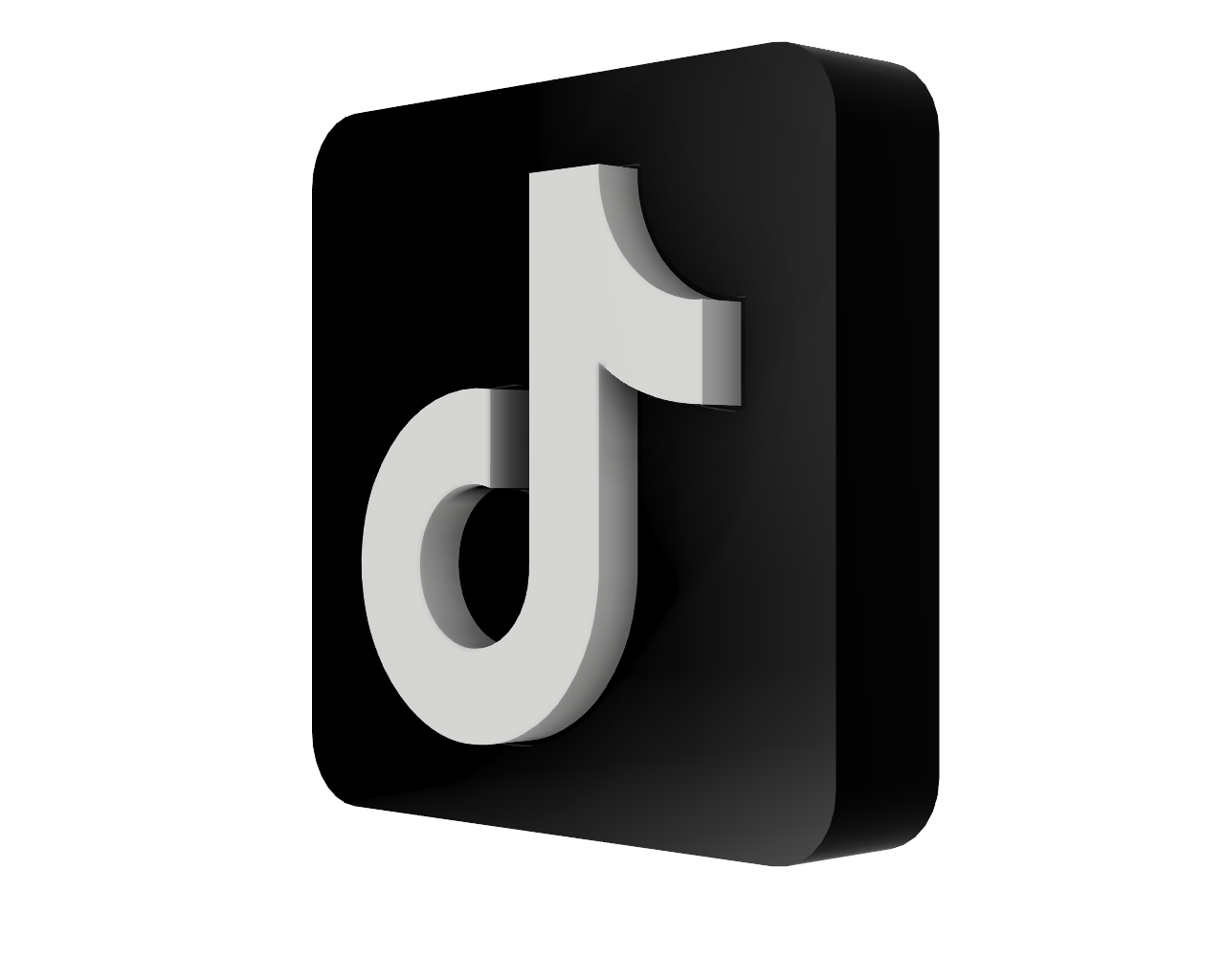 tic toc desktop logo simbol youtuber streamer videomaker decorazione arte 3D print model - Mito3D