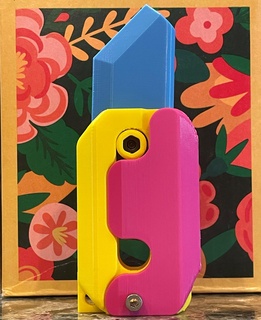 tiktok gravity knife fidget toy cute colorful 3d print model - Mito3D